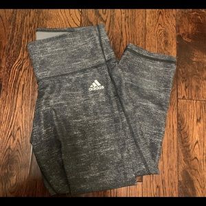 Adidas gray capri leggings size S